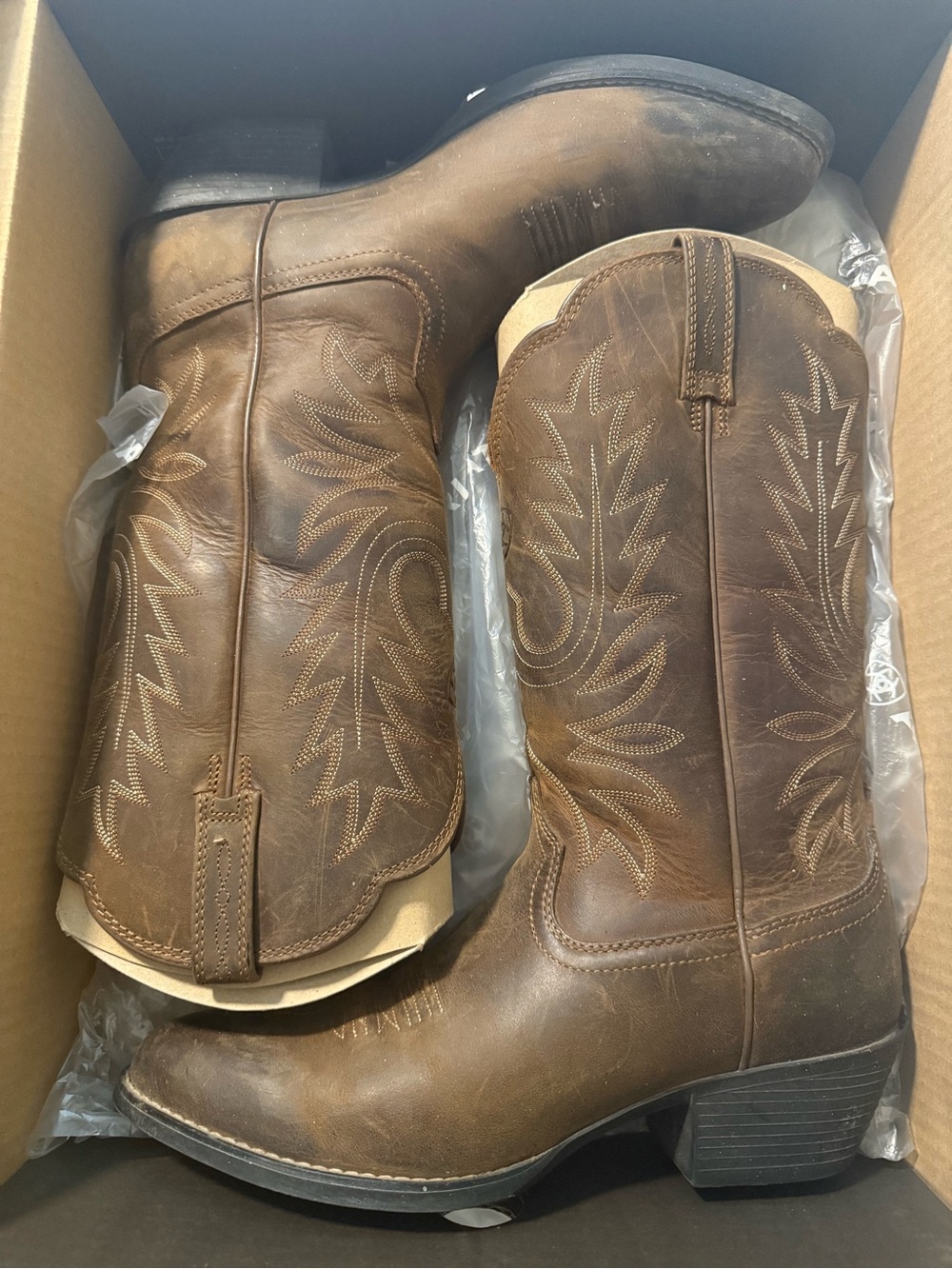 Ariat Heritage Brown Western Leather Cowgirl Boots
